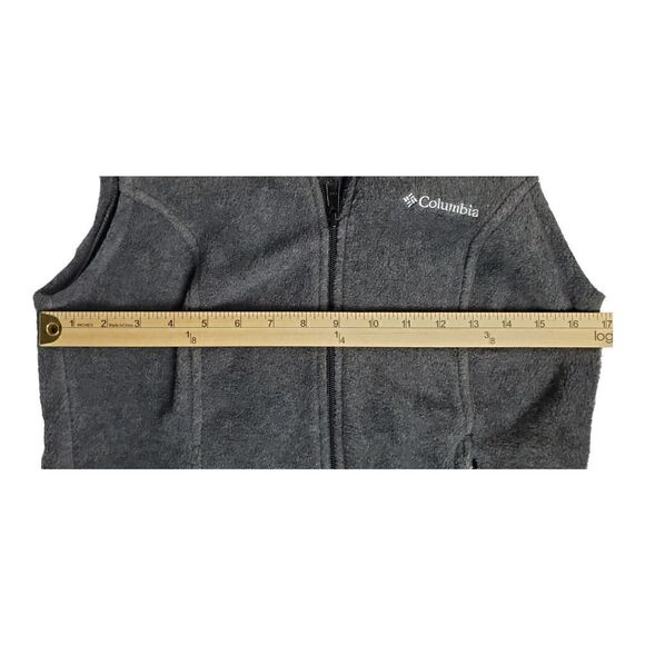 Columbia Benton Springs Vest Size XS Sleeveless Gray Full Zip Fleece Women's  - Picture 9 of 11